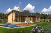 Vizualizace projektu bungalovu Uno 1 - varianty